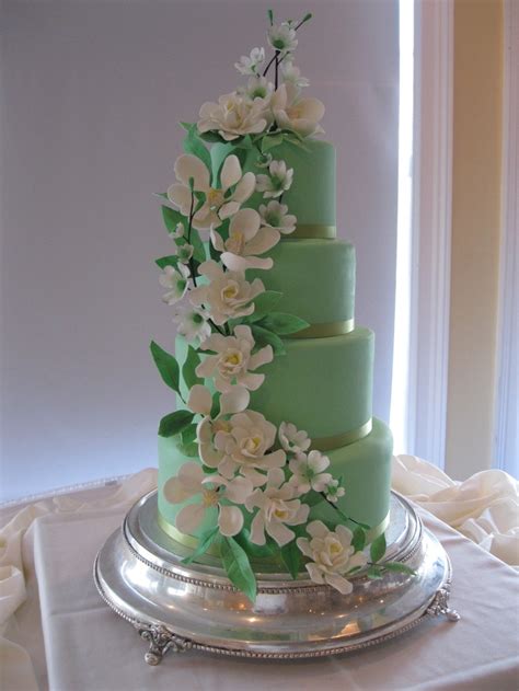 Pin By Yeimy Rios On Cool Cakes And Cupcakes Green Wedding Cake Mint