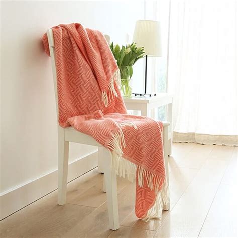 Coral Merino Wool Throw Rhomb Woolme News