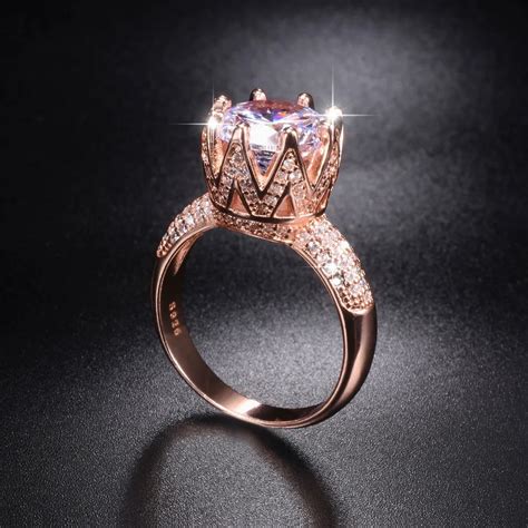 Rose Gold Diamond Engagement Rings For Women Rose Gold Rings Design