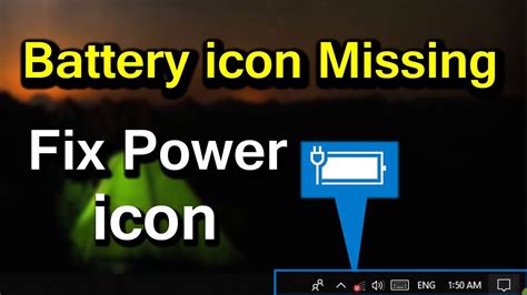 How To Enable Battery Icon In Windows 10 Power Icon Disappear On