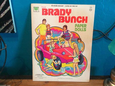 Vintage The Brady Bunch Paper Dolls Whitman 1973 Uncut 1729441201