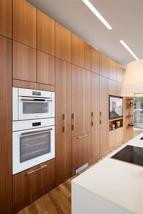 Contemporary Walnut Kitchen Modern Wooden Kitchen White Modern