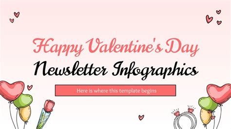 Happy Valentines Day Newsletter Infographics