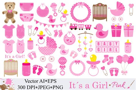 Baby Girl Clipart Graphic By Vr Digital Design