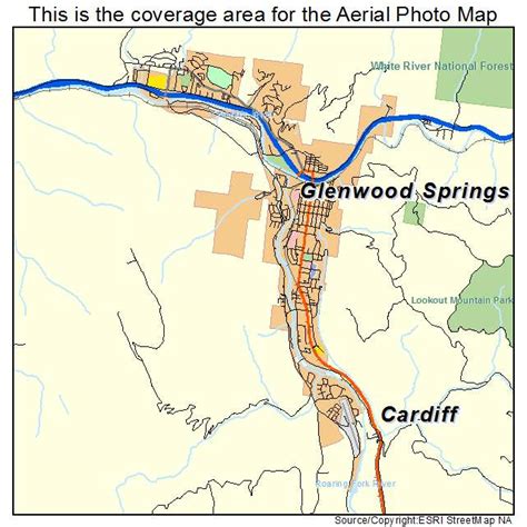 33 Glenwood Springs Co Map Maps Database Source
