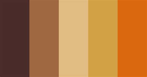 Retro Brown And Orange Color Scheme Beige