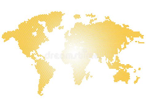Europe Map Yellow Isolated Stock Illustrations 3425 Europe Map