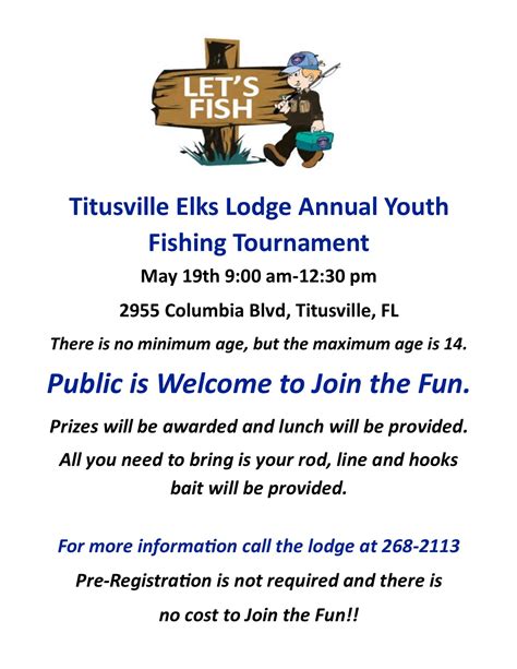 Annual Kids Fishing Tournament Titusville Fl Chamber Of Commerce