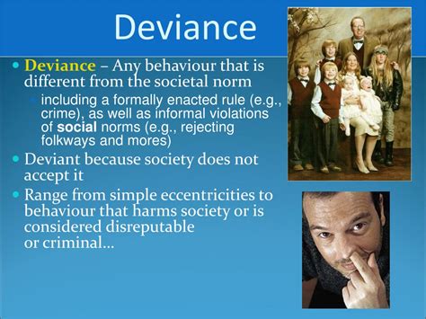 Present Social Deviance And Social Control