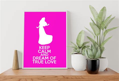 Keep Calm And Dream Of True Love Art Print Etsy
