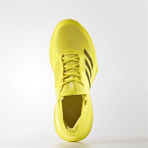 Adidas Womens Adizero Ubersonic 30 Tennis Shoes Bright Yellow