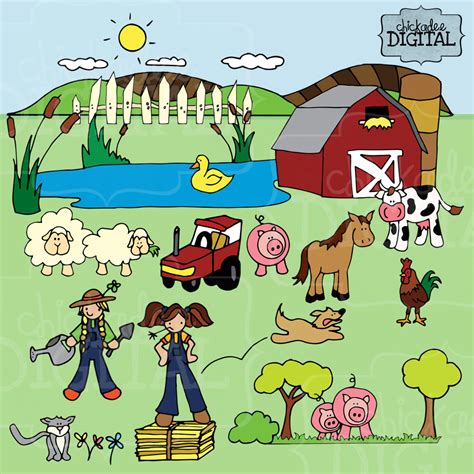 998x1028 cartoon drawing images nice pics. Farm Clipart Farmer Cow Horse Pigs and Sheep Clip art