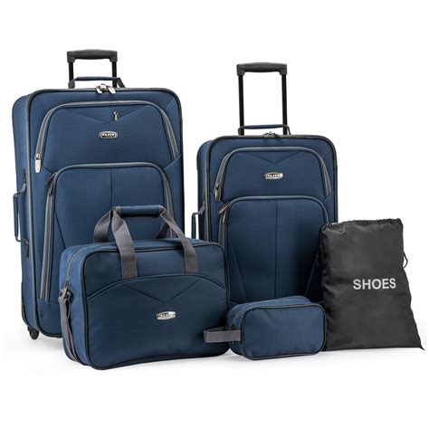 Elite Luggage - Elite Luggage Whitfield 5-Piece Softside Lightweight ...