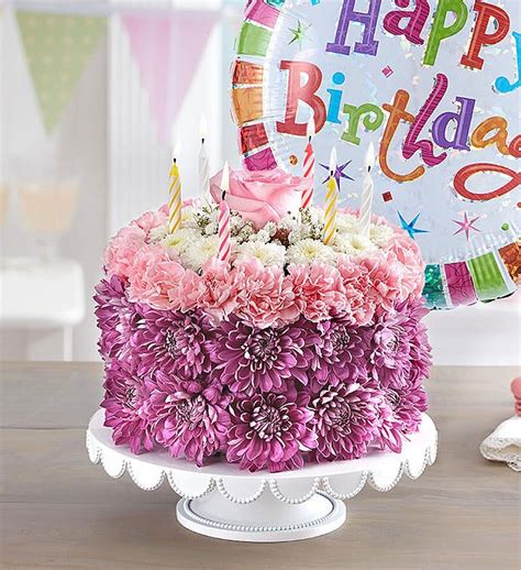 Birthday Wishes Flower Cake Pastel 148666