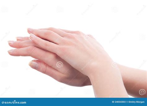 Female Folded Hands Stock Image Image Of Finger Skin 24054303