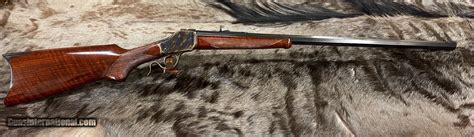 New 1885 Winchester High Wall 45 120 Rifle By Uberti Taylors 8007