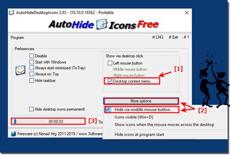 Hide Desktop Icons Automatically On Windows 10 81 7