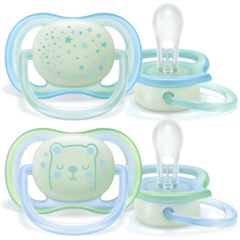 Philips Avent Ultra Air Nighttime Pacifier 0 6 Months Various Colors
