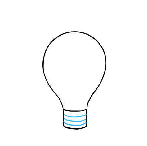 Light Bulb Drawing How To Draw A Light Bulb Step By S