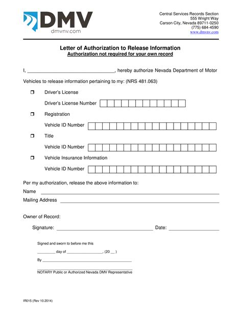 Letter Of Authorization To Release Information | Templates at