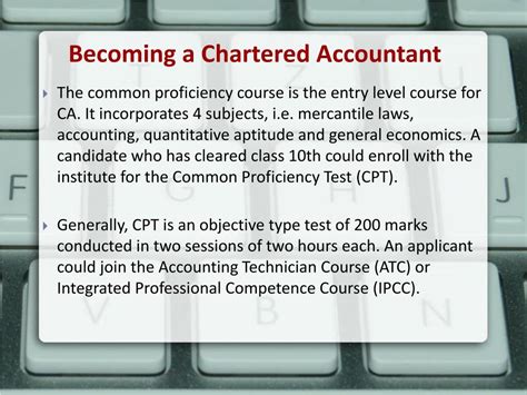 Ppt Scope In Selecting Chartered Accountancy As A Career Powerpoint