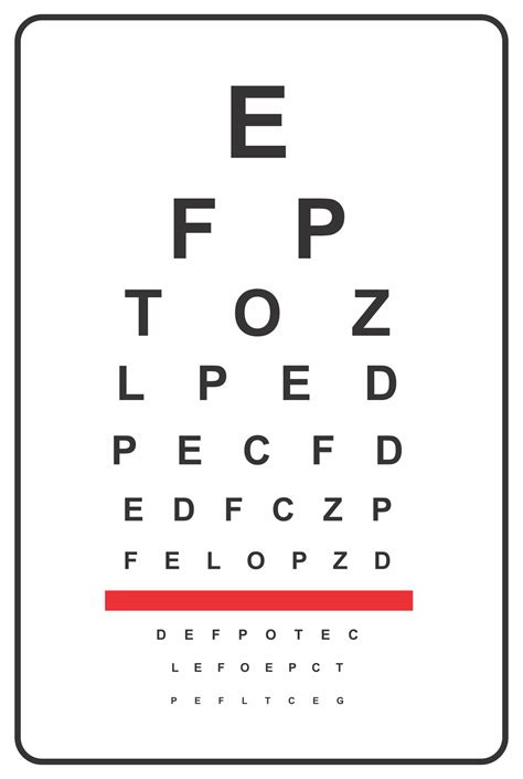 10 Best Snellen Eye Chart Printable Printablee Eye Chart Printable