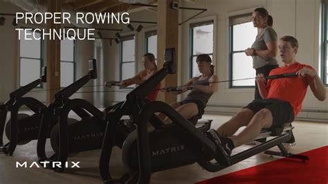 Proper Rowing Technique Youtube