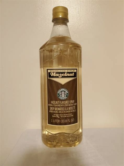 New Starbucks Hazelnut Flavored Syrup Liter Fl Oz Bottle Sep