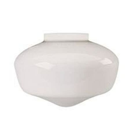 Schoolhouse Ball Globe Ceiling Fixture Replacement Glass Milky White 6 5 8 In 3 3 16 In