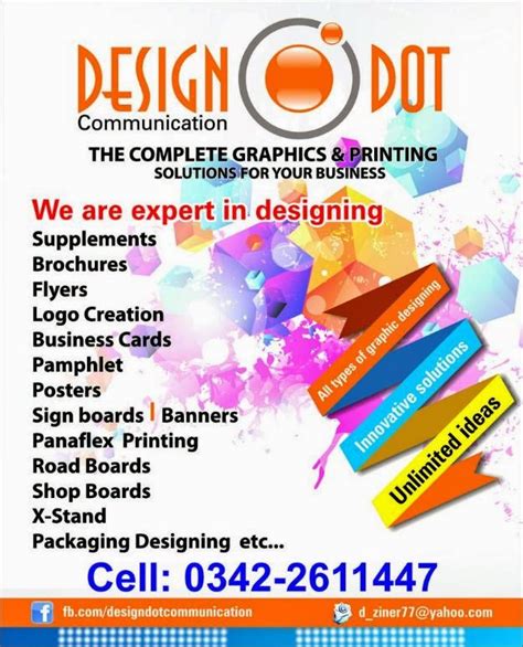 Graphic Designing And Printing Solutions For Your Business — Karachi