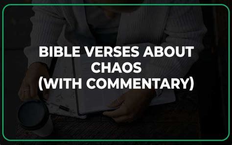 25 Bible Verses About Chaos With Commentary Scripture Savvy