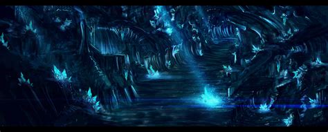 Crystal Cave Crystal Cave Fantasy Landscape Fantasy Art