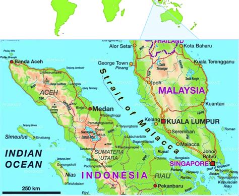 Geographical Location Of The Straits Of Malacca