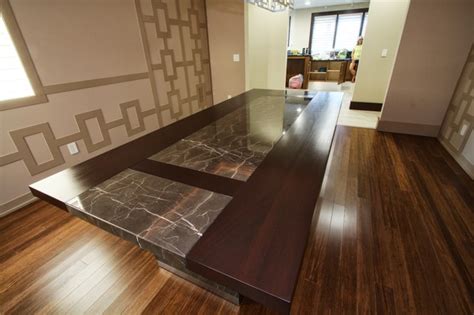 Many of our custom designed wood dining tables are made exclusively from birch that comes from birch trees grown in canada. Custom Designed Dining Room Table - Contemporary - Dining ...