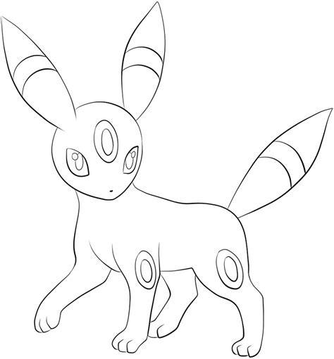 197 Umbreon Lineart By Lilly Gerbil On Deviantart