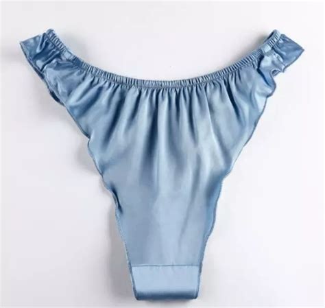 Womens Silk Thongs Tangas Sexy Panties Knickers Cheeky Brazilian High
