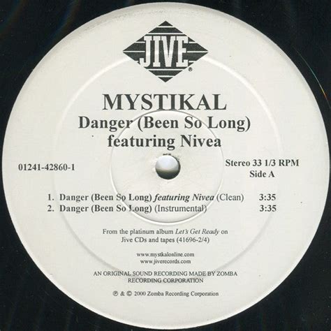 Buy Mystikal Featuring Nivea Danger Been So Long 12 Single Out Of Joint Records