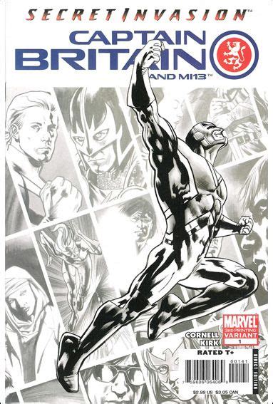 Captain Britain And Mi13 1 D Sep 2008 Comic Book By Marvel