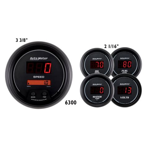 Auto Meter® Sport Comp™ Digital 5 Gauge Set