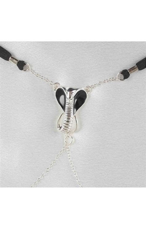 Cobra Silver Vagina Jewelry With Cobra Charm H Fd