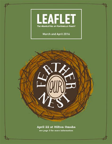 Fontenelle Forests Leaflet March April 2016 By