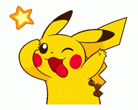 Pikachu Pokemon Sticker Pikachu Pokemon Wink Discover Share GIFs