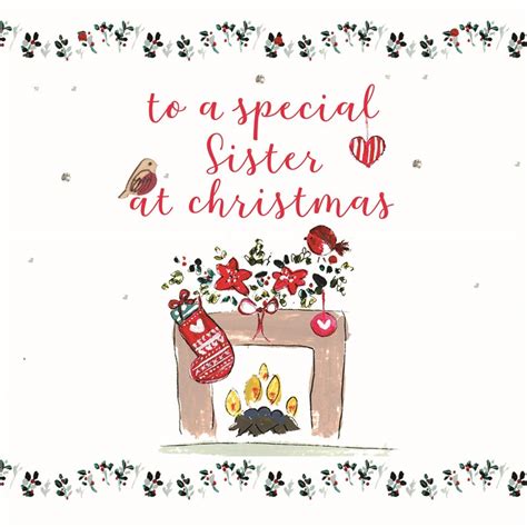 Cards Sister Christmas Card Laura Sherratt Designs Ltd