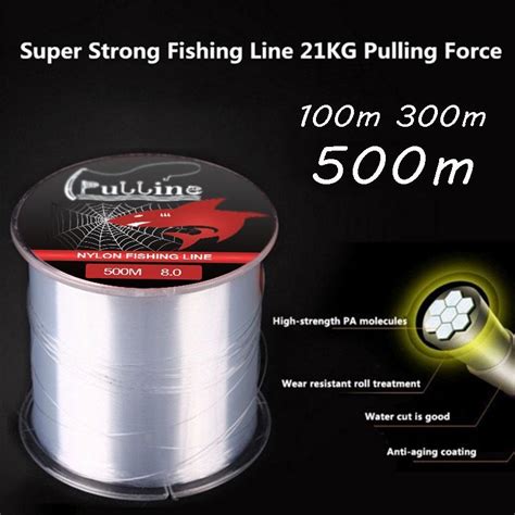 Fishing Line Tackle Fluorocarbon Super Strong Japanese M Nylon