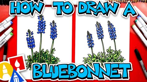 To draw flames may not be so easy. How To Draw A Bluebonnet Flower - Texas State Flower - Art ...