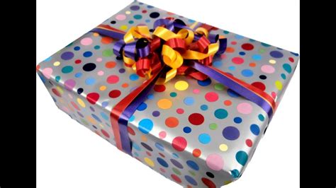 Maybe you would like to learn more about one of these? Gift Wrapping Demo - Colourful Spots with Curling Ribbon ...