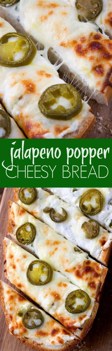 Jalapeno Popper Cheesy Garlic Bread Crunchy Creamy Sweet