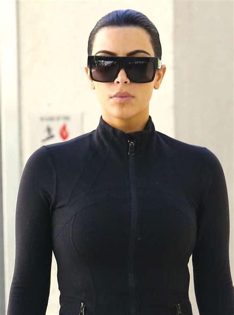 Kim Kardashian Arrives At Barrys Bootcamp In Sherman Oaks Hawtcelebs