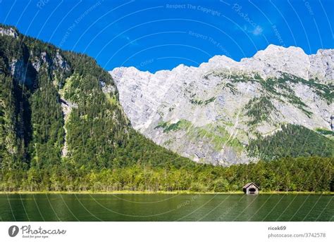 View Of The Obersee In The Berchtesgadener Land In Bavaria A Royalty