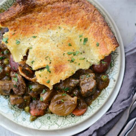 Guinness Beef Pot Pie With Irish Cheddar Crust Simply Scratch